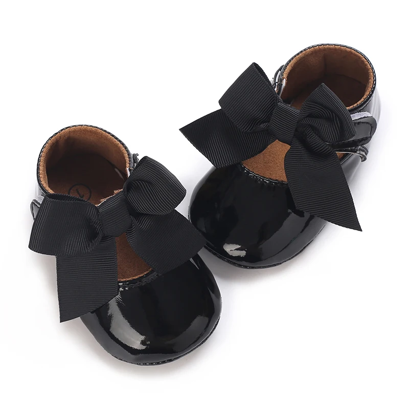 Cute and sweet spring and summer butterfly bow princess shoes for baby girls, comfortable and breathable walking shoes