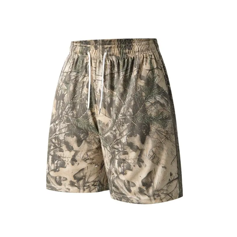 Men Summer Fashion Creative Printed Basketball Shorts Straight Casual Five Points Versatile Sports Shorts