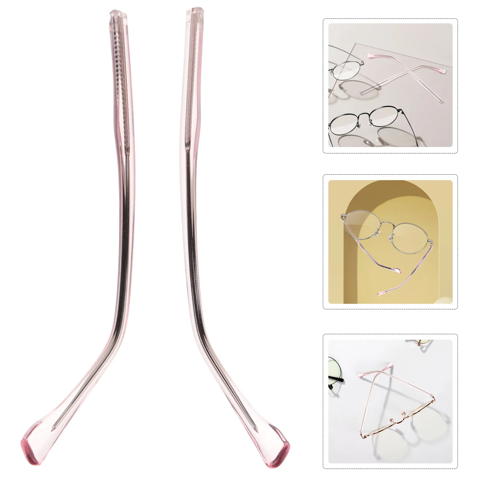 1Pair Replacement Glasses Arm Legs Universal Eyeglass Temple Stable Comfortable Glasses Repair Eyeglass Arm Replacement