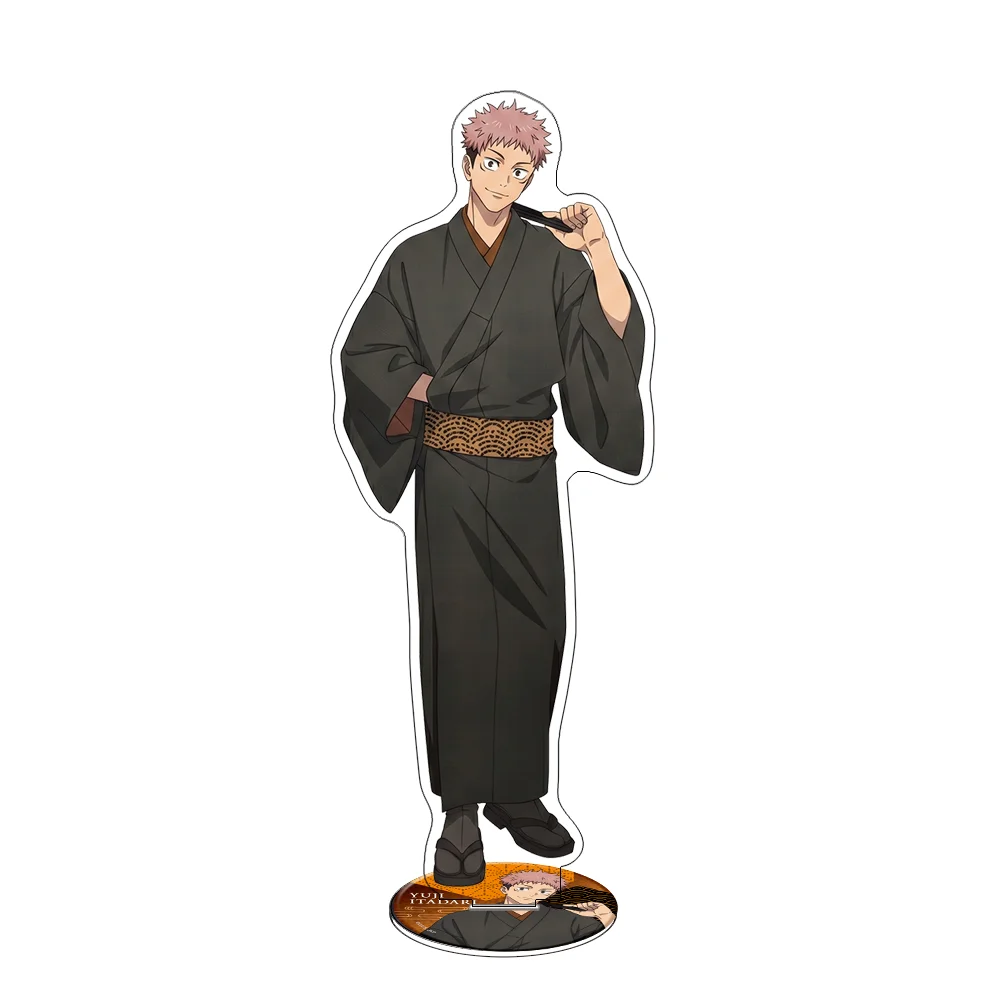 Jujutsu Kaisen 5th Anniversary Kimono Ver Satoru Gojo Yuji Itadori 15CM Double Sided Acrylic Stand Keychain Desk Decor Fan Gifts