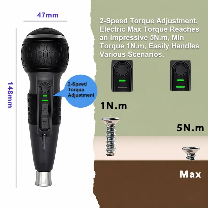 Mini Cordless Electric Screwdriver 3.6V Rechargeable Lithium Battery LED Light Multifunctional DIY Home Electronics Repair
