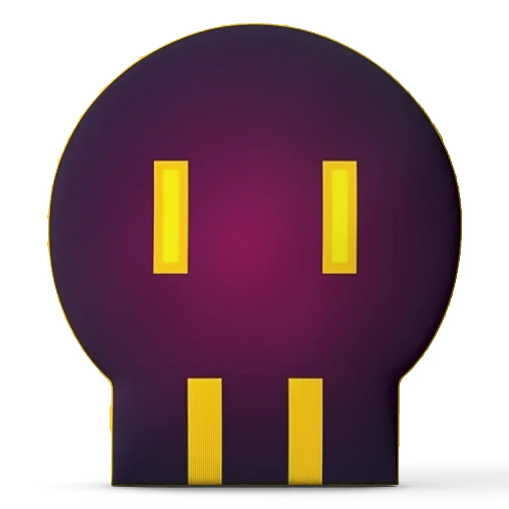 Murder Drones Purple Robot Face Shaped Throw Pillow Stuffed Cushion Irregular Decorative Sofa Accent Gaming Room Decor Gift