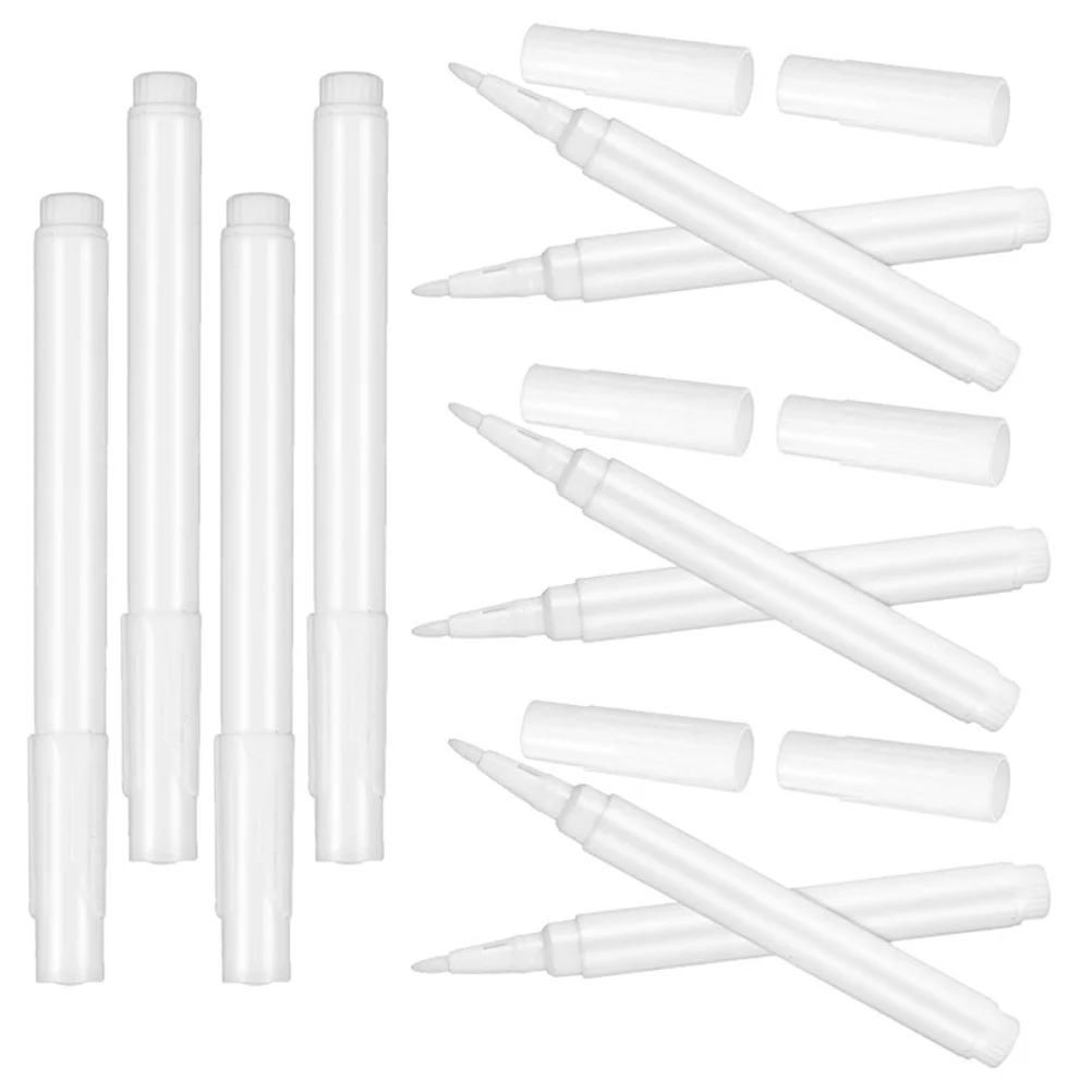 

12 Pcs White Chalk Markers Erasable Liquid Pens for Blackboard Wall Glass School Office Supplies Drawing Tools Items
