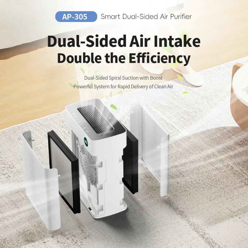 Large Room Air Purifier with WiFi Ultraviolet, Negative Ion HEPA Filter Air Purifier