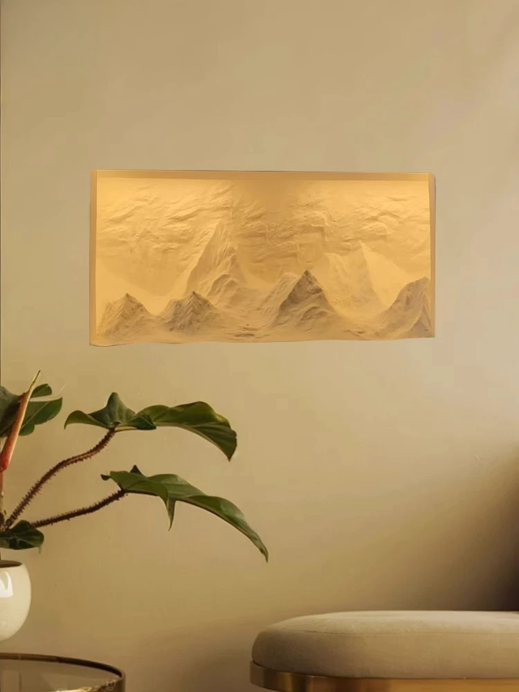 entrance living room wall staircase plaster wall embedded human body induction pre-embedded decoration