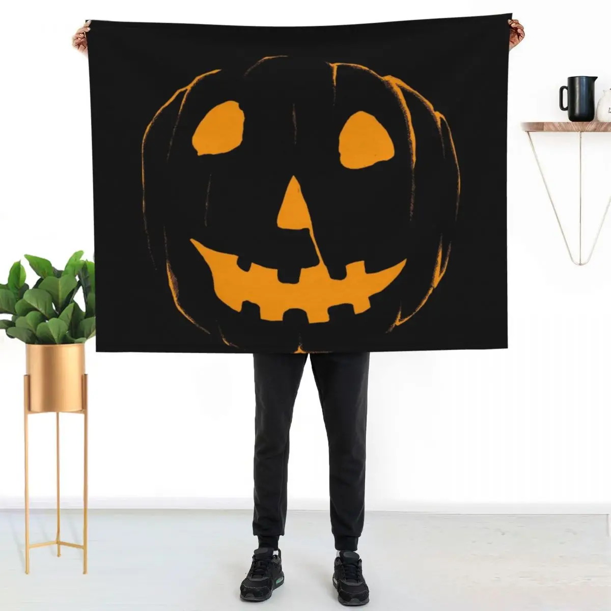 

jack o lantern 78 Throw Blanket Soft Home Decor Blanket for Couch Bedroom