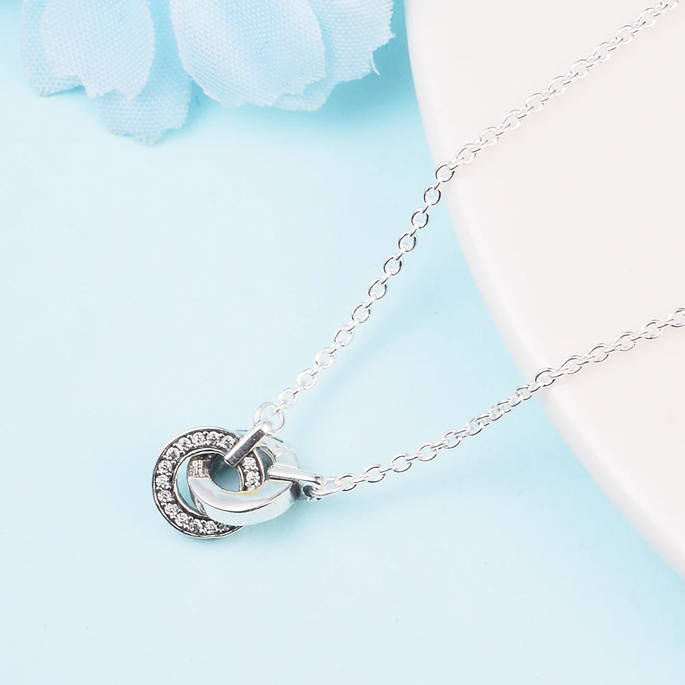 

Женское ожерелье из серебра 925 пробы с бусинами и Шармами