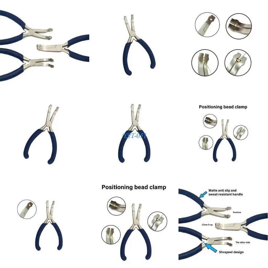 

E15A Ergonomic Round Nose Jewelry Pliers Precisions Beading & Polishing Tool for DIY