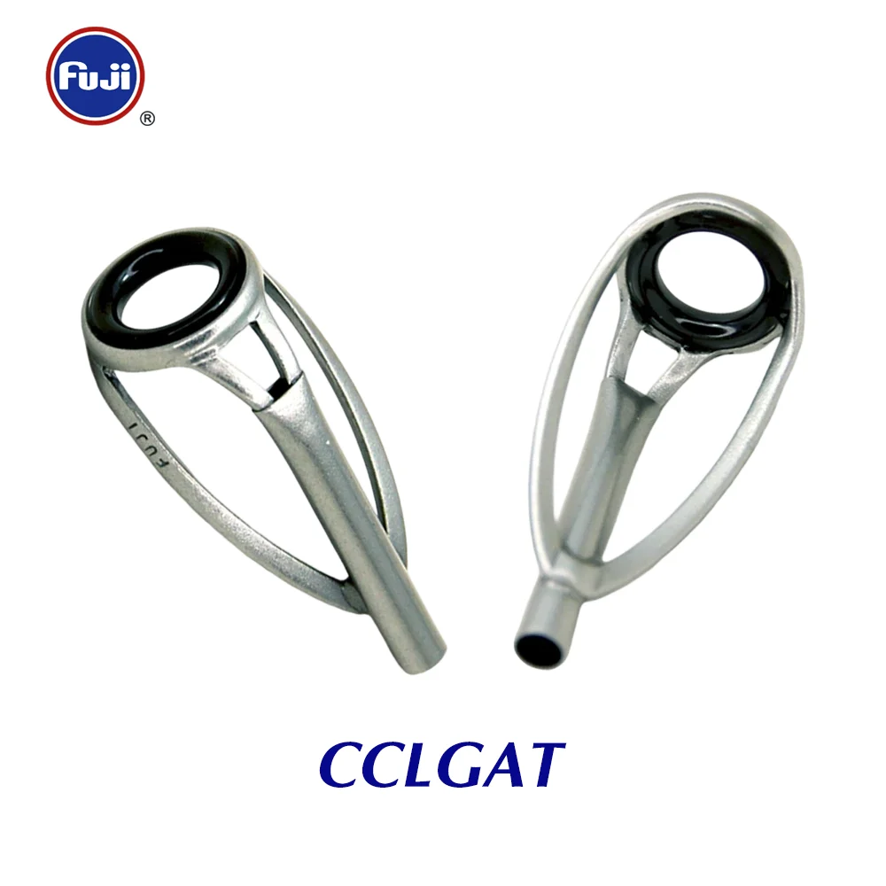Original Fuji Tip Top Guide 2pcs LG Stainless Steel Frame Alconite Ring for Both Light Spinning and Casting Fishing Rods