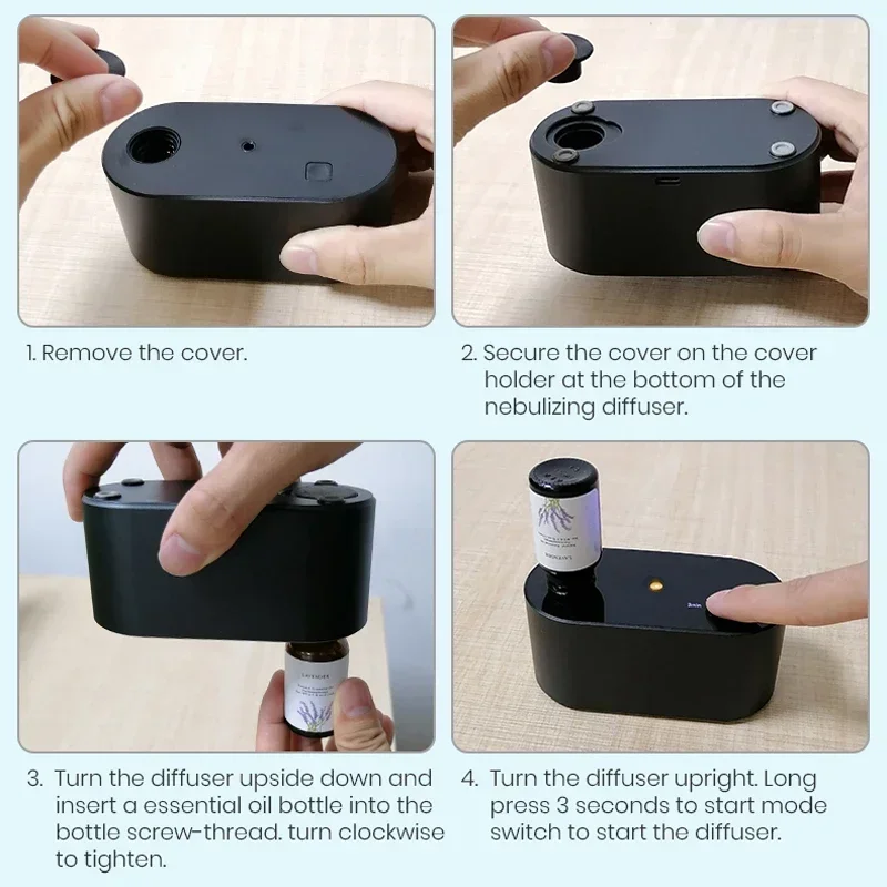 بدون ماء ناشر رائحة البخاخات زيت طبيعي الناشر كتم غرفة المكتب المنزل العطر معطّر الهواء واحة عطرية كهربائية