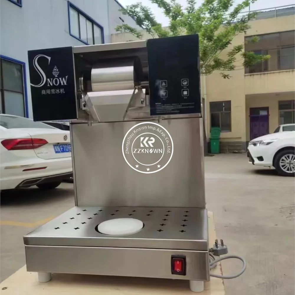 200kg/24h Electric Commercial Stainless Steel Air Cooling Ice Shaver Machine Flake Snow Ice Shaver Machine Flake Ice Machine