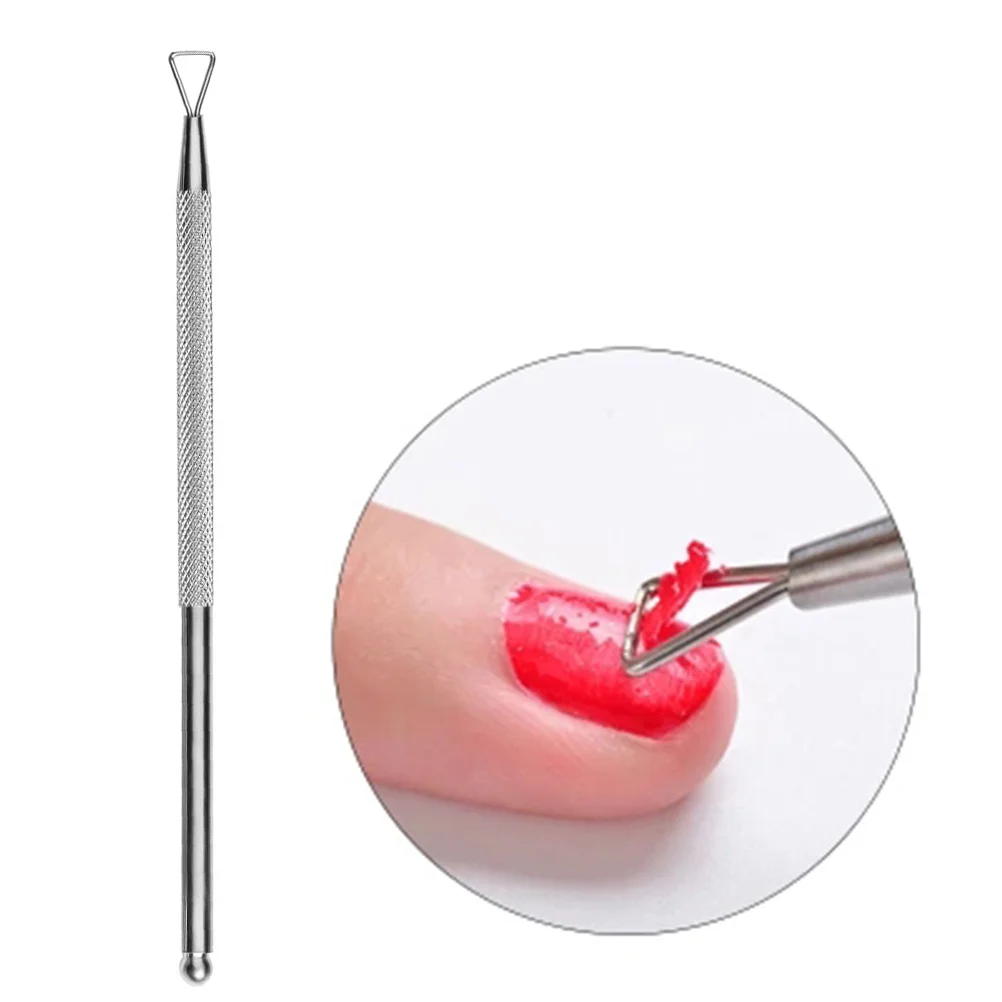 

3pcs Stainless Steel Pusher For Nail Prep, Cuticle Spoon End, Hard Skin Remover, Cuticle Cleaner, Nail Art Tool, Foot Care Tool