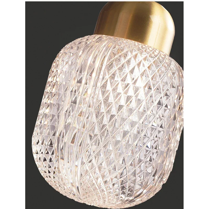 Imagem -05 - Modern Pendurado Lâmpada Ajustável Gold Pendant Light Iluminação para a Ilha da Cozinha Cabeceira Sala de Estar Acrílico Exclusivo