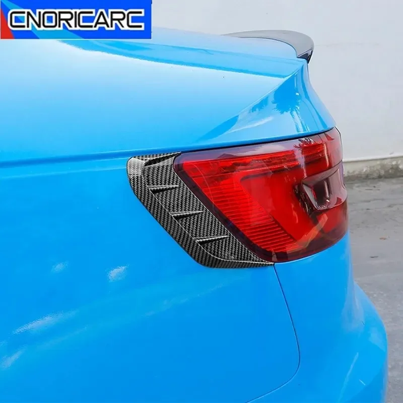 

Carbon Pattern Rear Headlight Eyebrows Lamp Eyelid Frame Decoration Trim Strip For Audi A4 B9 2017-2019 Exterior Car Accessories