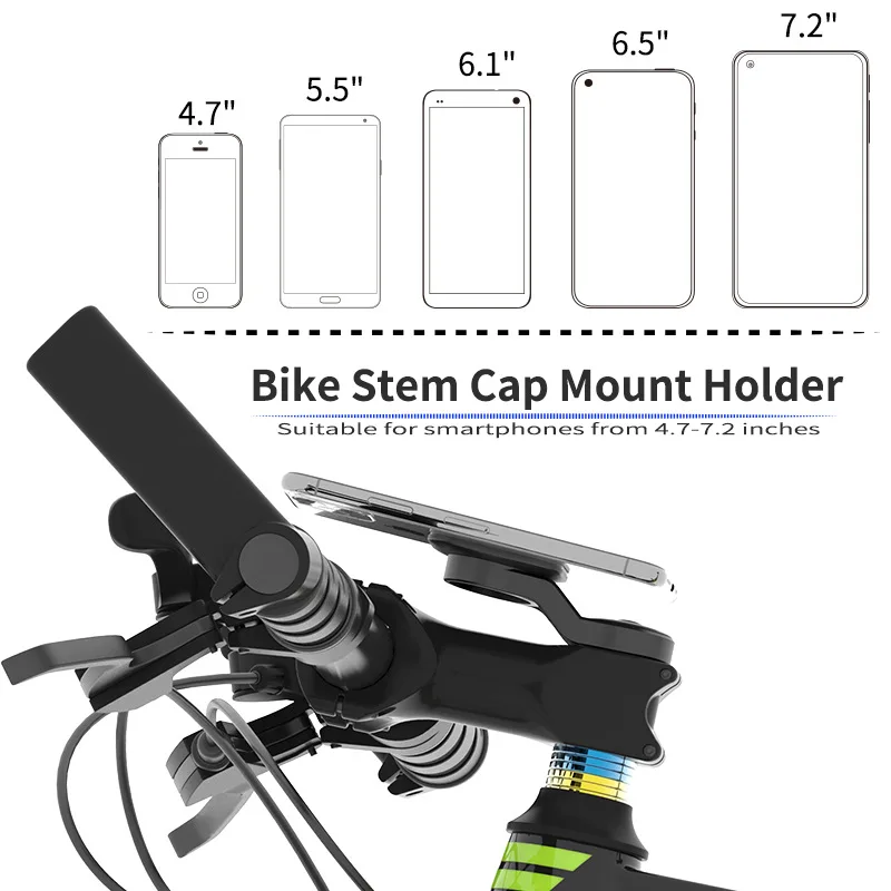 Upgrade Mountain Bike Phone Holder Multifunction Bicycle Mobile Phone Quick Mount Road MTB Handlebar Stem Bracket Riding