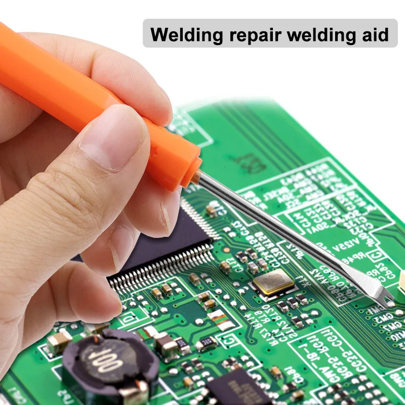 6 pçs desoldering kit de ferramentas de auxílio de solda auxiliar ferramentas pcb kit de limpeza ferramenta de reparo eletrônico calor auxiliar