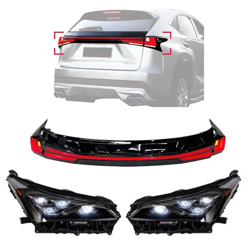 

Zhengwo LED Headlights&Taillights for Lexus NX 2014-2021 start up with animation Car Light Accessories Sequential Turn Signal