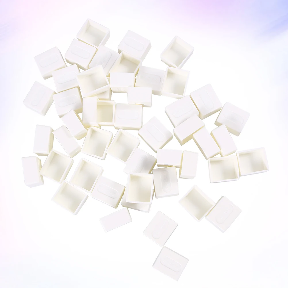 

50pcs Watercolor Half Pans Reusable Paint Case for Solid Homemade Watercolors Portable Sketching Art Supplies Palette