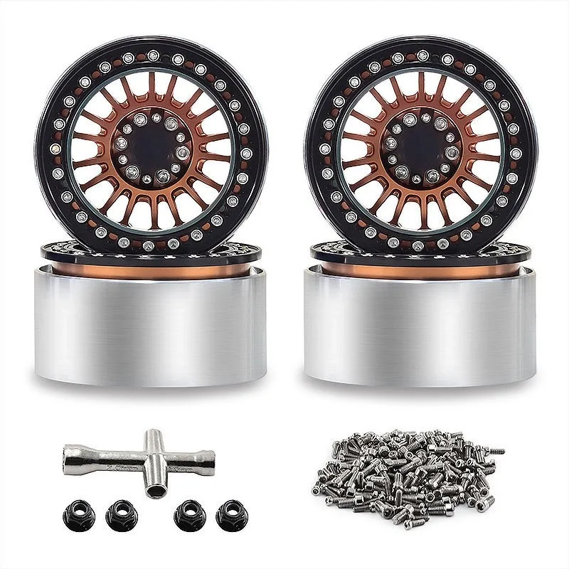 2.2-inch climbing wheel hub suitable for 1/10 CROSS Easy Control TRX4 SCX10 H8H aluminum alloy wheel hub view 4