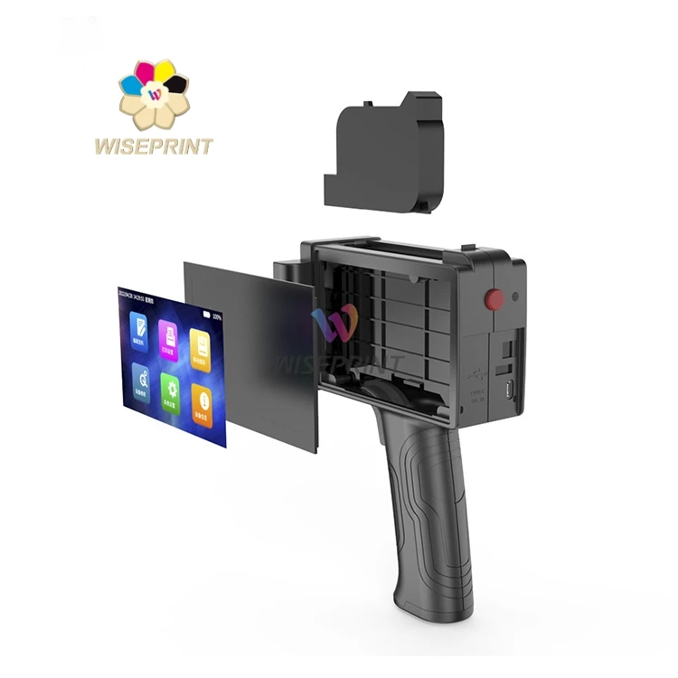 

WISEPRINT TIJ HP-WP127 Pro Mate Handheld Inkjet Printer Date Qr Code Barcode Label Number Packaging Bag Bottle Coding Machine