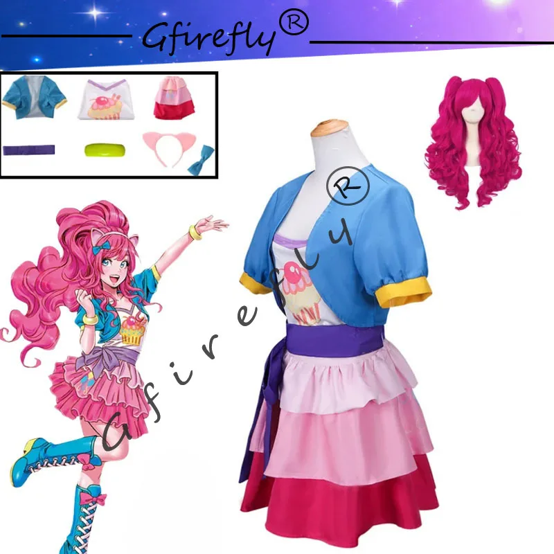 

Pinkamena Diane Pie personification Anime Cosplay Costume halloween costumes for women Party Exquisite lovely gifts for children