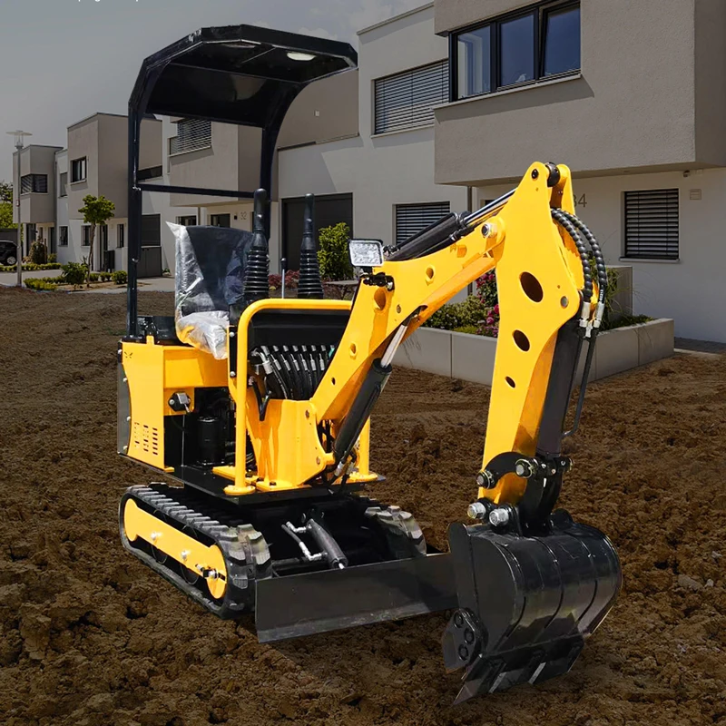 

Mini Excavator 0.8 Ton Road Construction Hydraulic Crawler Small Bagger Micro Digger Multifunctional Mini Excavator Customized