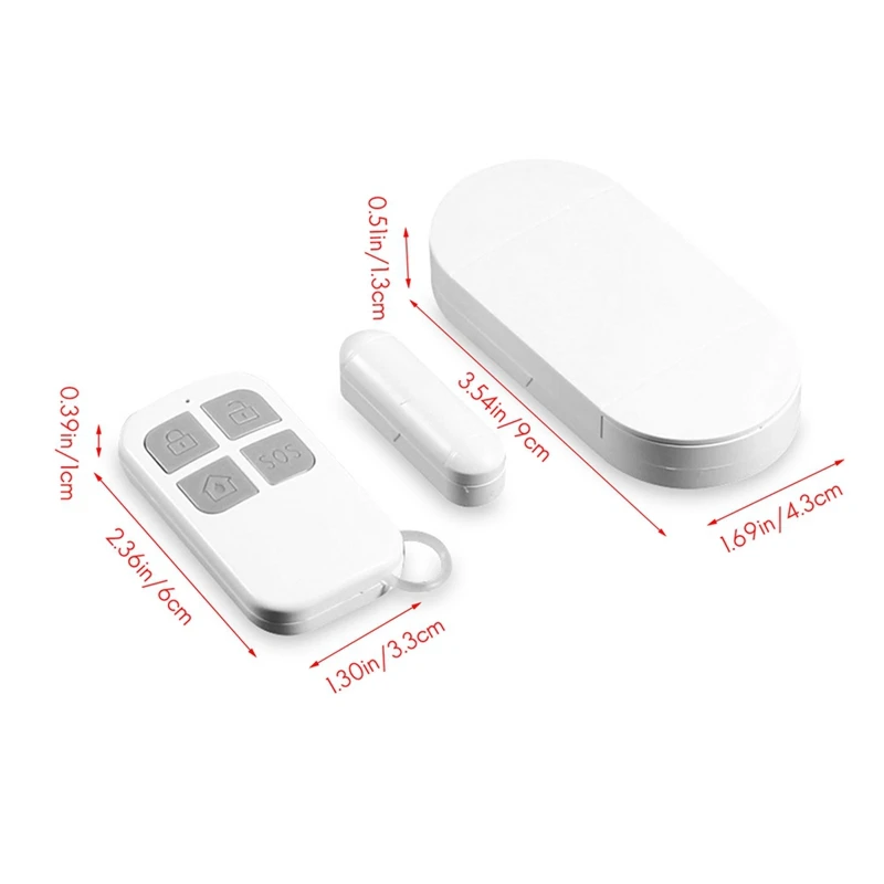 Tuya Wireless Smart Door Window Sensor System Remote Control Operation 130Db For Home Door Window