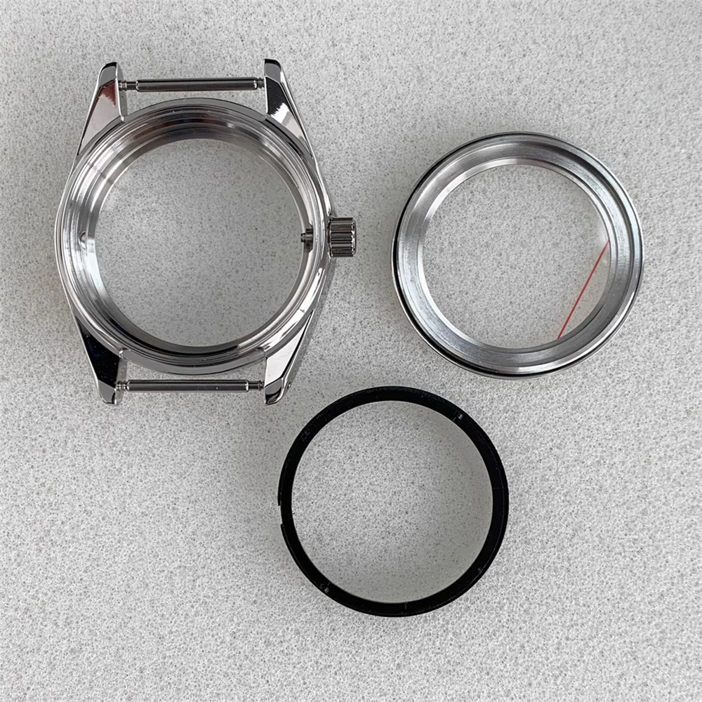 High Quality Polished Brushed Watch Case 38mm, Sapphire Glass Case, for NH35 NH36 Movement Fits 31mm Watch Dial, Case NH35