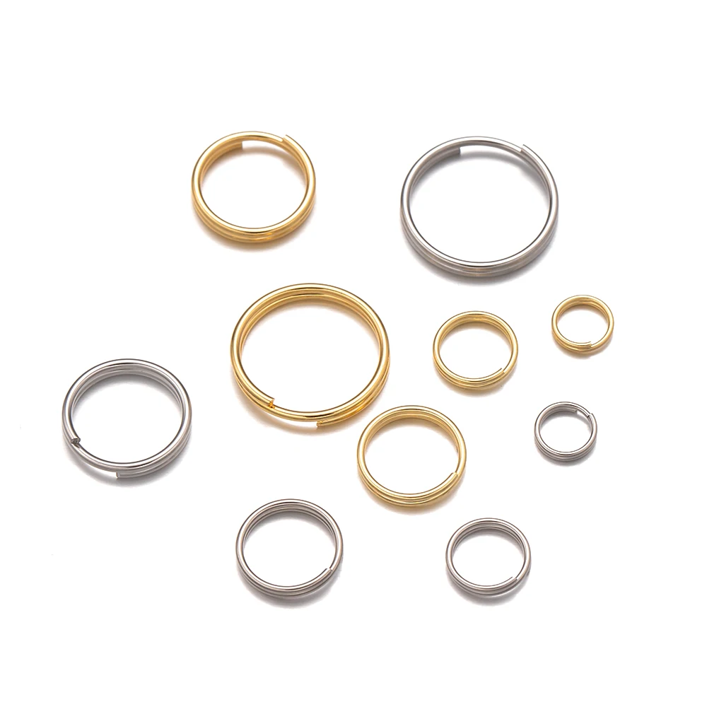 50/100pcs Stainless Steel Double Loop Jump Ring Mini Connector For DIY Necklaces Bracelet Earrings Jewelry Making Craft Material