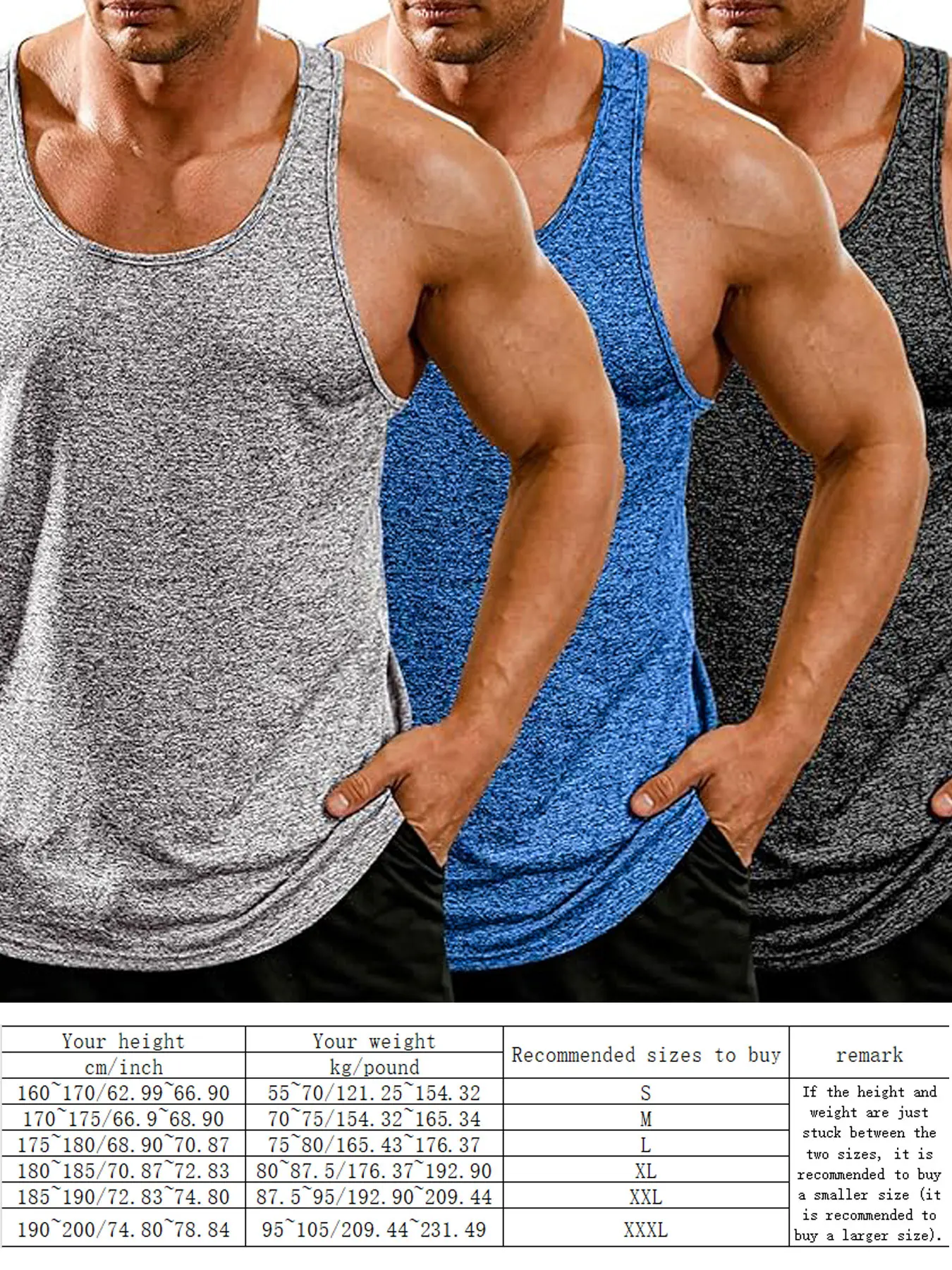 Europe and the United States summer fitness vests Amazon cross-border solid color I-shaped vests for men