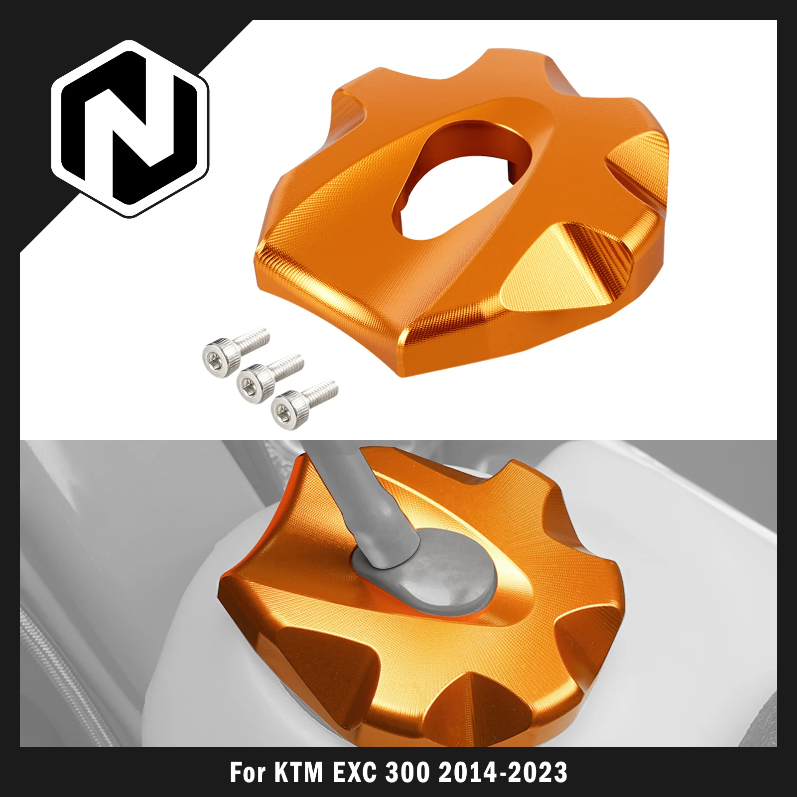 

NICECNC For KTM EXC 300 2014-2023 EXC250 EXCF 350 EXCF 450 XCW 300 XCFW 450 500 XC XCF TPI Six Days Gas Fuel Tank Cap Case Cover