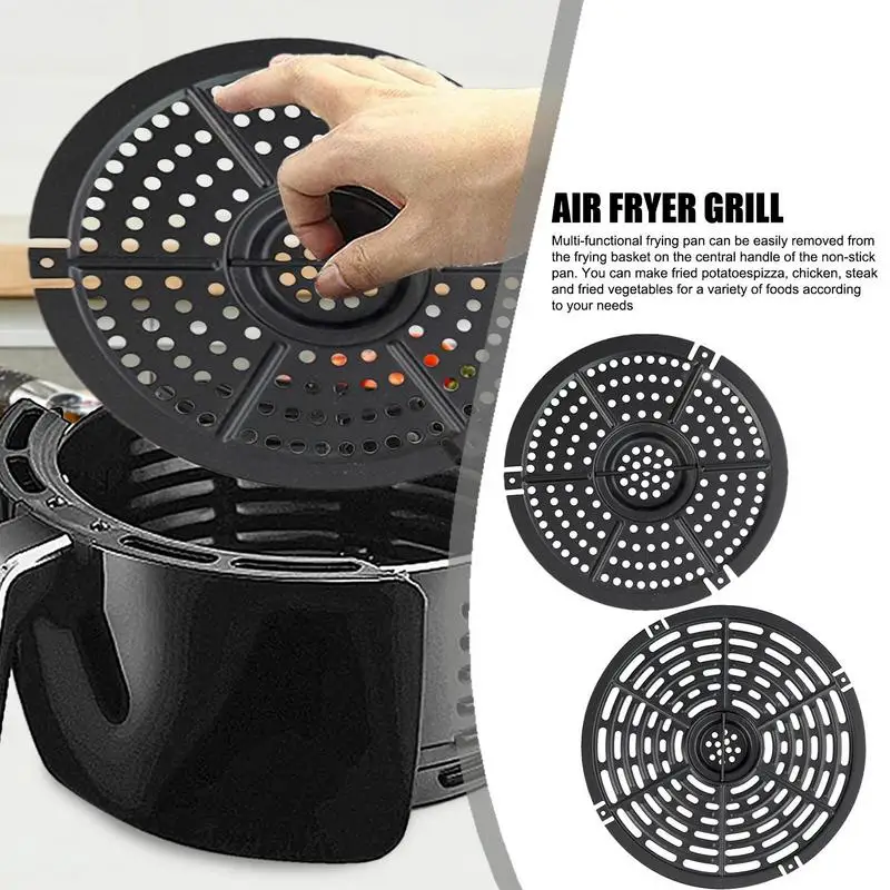 Nonstick Air Fryer Basket Replacement Grill Air Pan For Power Dash Air Fryer Parts Crisper Plate Fry Airfryer Tray For BBQ