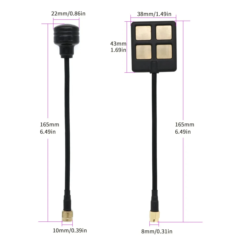 LST 4.9G 1.6W VTX 8CH Video VTX FPV 8CH 1600mW Video FPV Zender Ontvanger Module voor FPV Lange Belde Racer Drone