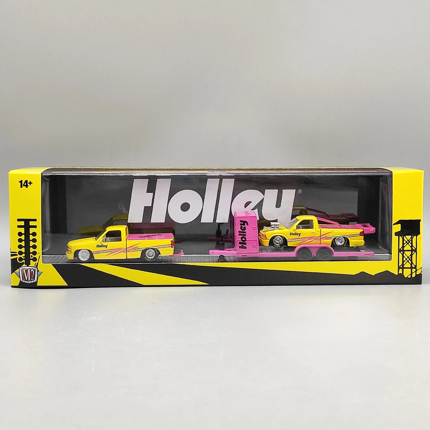 Diecast M2 1:64 Scale Chevrolet C1500 SS 1992 and Chevrolet S10 1995 Alloy Car Models view 6