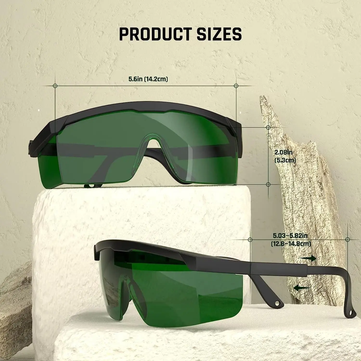 1Pack IPL 200-2000nm Laser Safety Glasses,Eye Protection For Laser Hair Removal Treatment,Welding - view 3