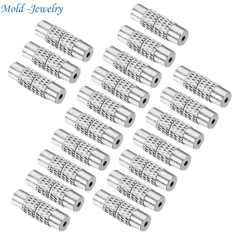 

69HB 20PCS Jewelry End Tips Brass Screw Clasps Brass Screw Clasps Jewelry End Caps for DIY Necklace Bracelet Projects