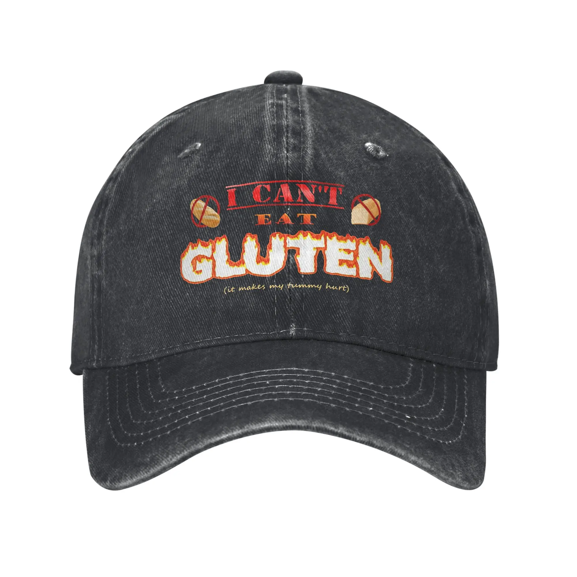 Unisex I Refuse to Tolerate Gluten Meme Cap Headwear Baseball Caps Classic  Trucker Hat Adjustable