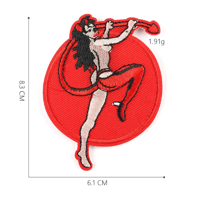 مختلط DIY مهرج بقع الهبي روك باند شارات الحديد على بقع مطرزة المشارب على الملابس معطف رسائل يزين