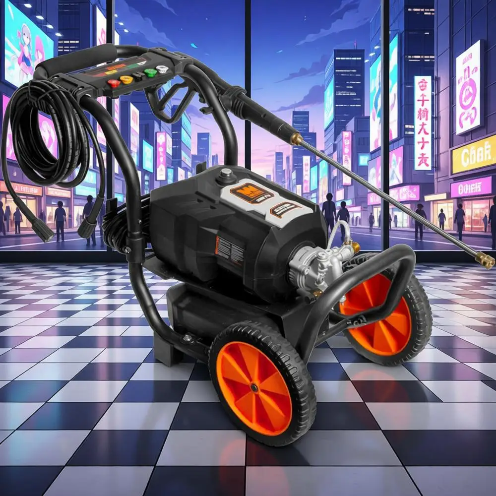 

Электрическая мойка высокого давления 2000 фунтов на кв. дюйм с расходом воды 2,0 галлонов в минуту и баком для моющего средства