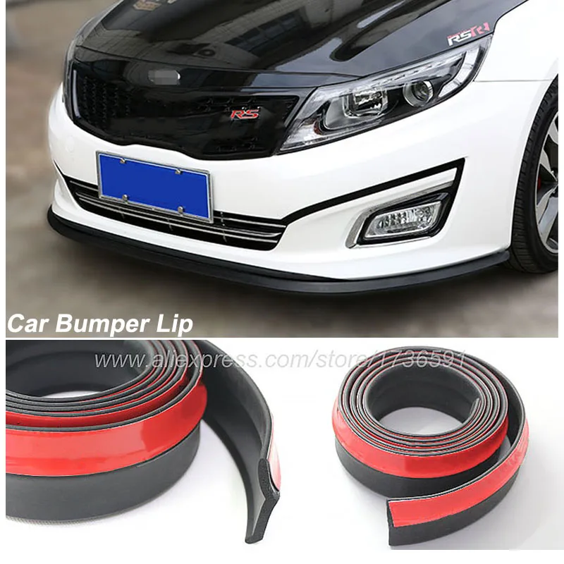 Car Bumper Lips For Hyundai Solaris i20 ix25 i30 ix35 i40 SantaFe HB20 Body Kit Strip / Front Tapes Body Chassis Side Protection