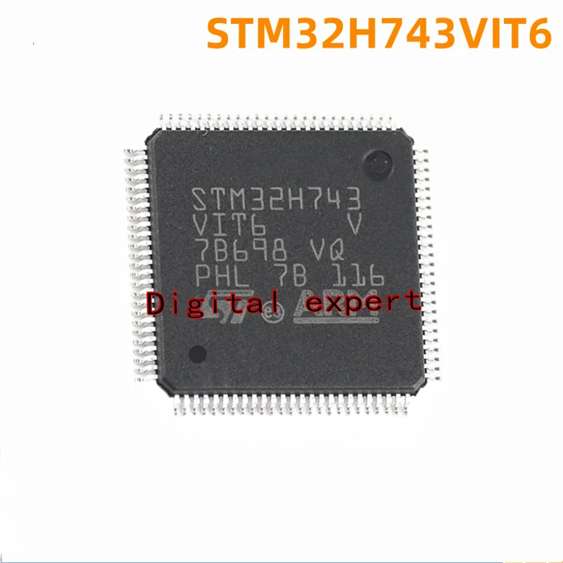 1Pcs STM32H743VIT6 QFP100 Nieuwe Originele Microcontroller Chip Microcontroller