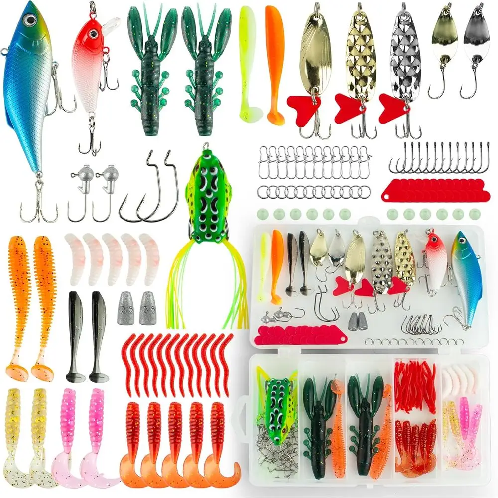 

Набор для рыбалки Ultimate Angler из 16 предметов: приманки премиум-класса для пресноводных приключений