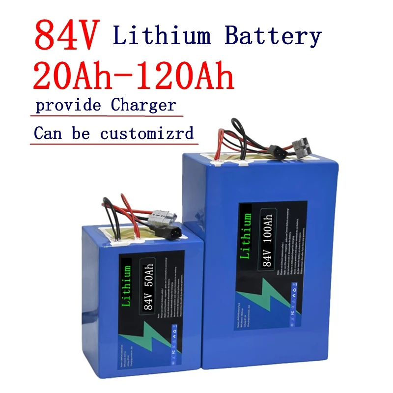 

84v 50Ah 100Ah 60Ah 80Ah lithium ion battery for 5000w golf cart scooter inverter motorcycle tricycle