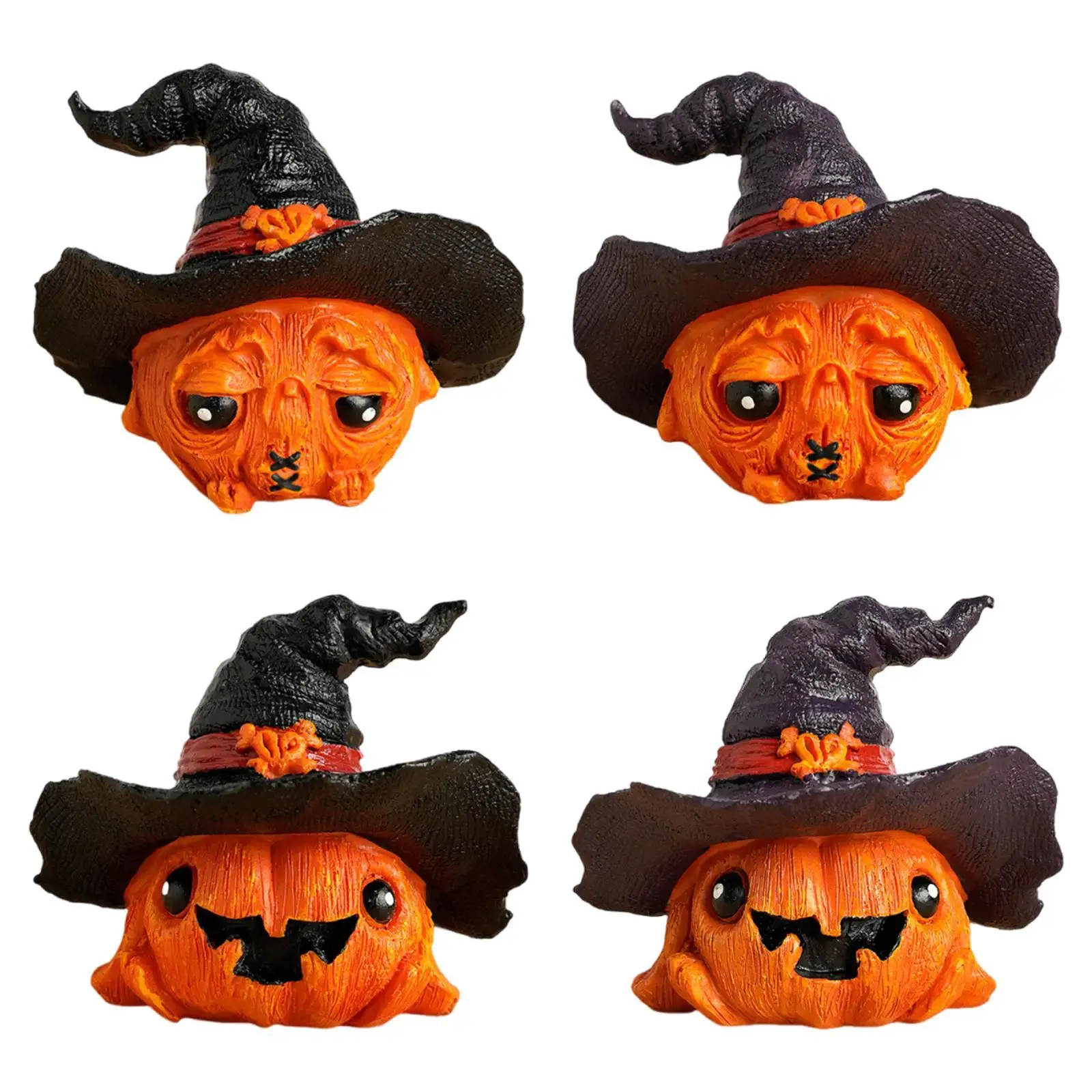 Halloween Pumpkin Decoration Table Centerpiece Desktop Ornament Pumpkin Figurine for Living Room Indoor Home Dining Room Autumn