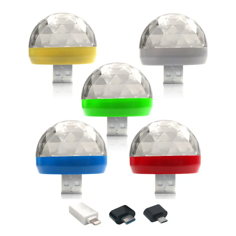 Automotivo interior led luzes rgb ativadas por voz usb android apple otg música seguidor luz carro luzes decorativas