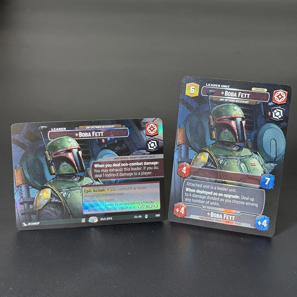 55 unids/set SWUDB Foil 2 juego completo de tarjetas proxy saltar a la velocidad de luz (JTL) Crepúsculo de la República (TWI) TCG tarjetas de juego de mesa