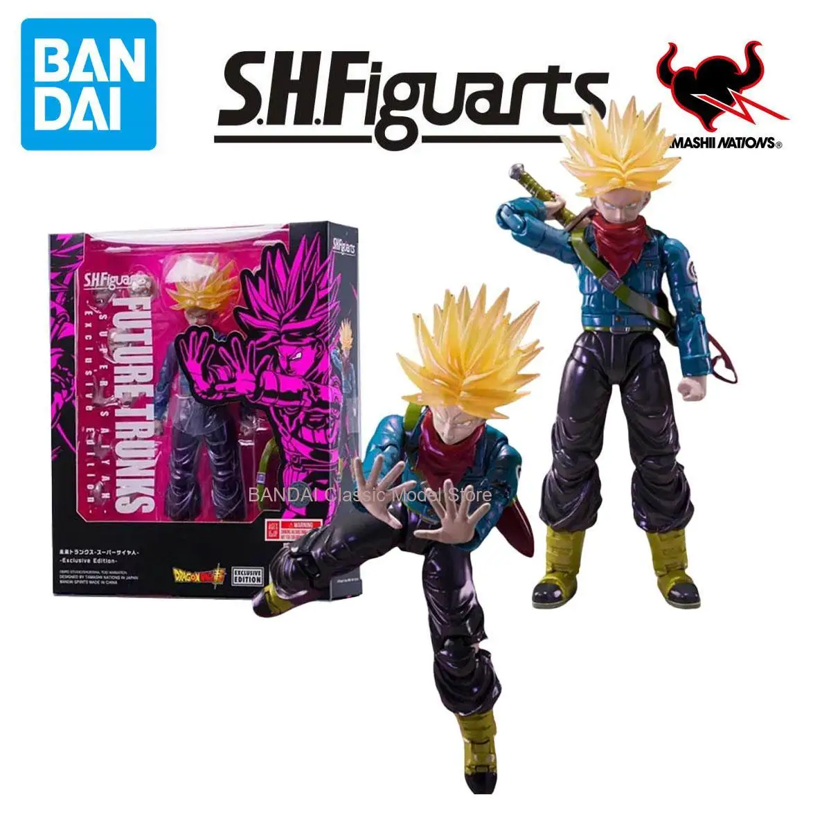 

Bandai натуральная будущая стволы SHF Super Saiyan аниме фигурка подвижная игрушка аниме периферийные фигурки куклы для коллекционеров