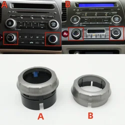 2PCS Car Air Conditioner Temperature Control A/C Panel Switch Button Cover Trim Knob For Honda Civic 2006-2011