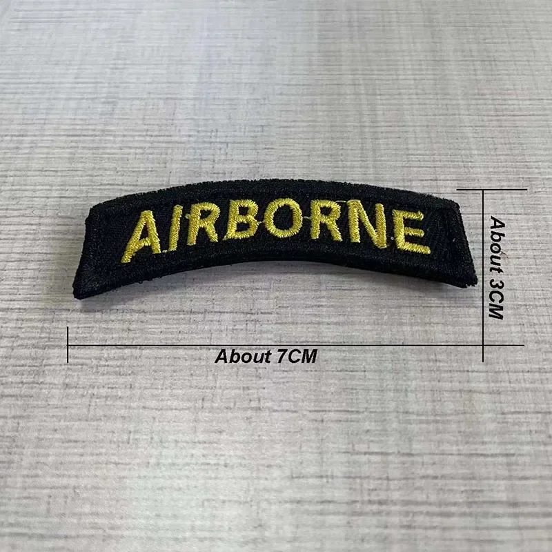 WWII US PARATROOPER 101st AIRBORNE Armband  Patch Embroidery Emblem Shoulder Applique,Military Tactical Hook And Loop Patches