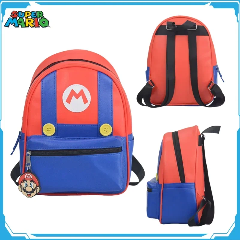 

Mario Children's Backpacks Lunch Pack Students Travel Picnic Knapsack Cartoon Handbag Anime Cartoon Boys and Girls Holiday Gifts